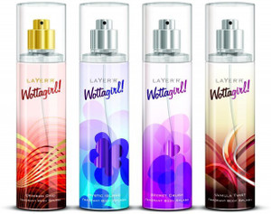 Layer Wottagirl Set Of 4 A Perfume Body Spray For Women Best Price In India Layer Wottagirl Set Of 4 A Perfume Body Spray For Women Compare Price List From Layer Deodorants Buyhatke