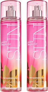 BATH BODY WORKS Golden Magnolia SUN Combo Set Body Mist For