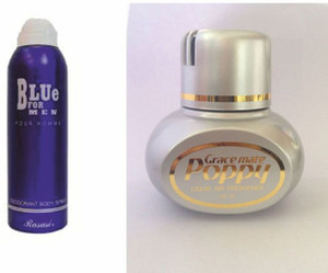 RASASI Rasasi Blue Deo Poppy CK1 Car Freshener Free Deodorant Spray For Men Women Price in India Buy RASASI Rasasi Blue Deo Poppy CK1 Car Freshener Free