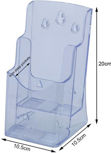 kebica 2 compartments plastic 1 3 of a4 size 4 x 9 inch trifold