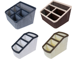 CSM 5 Compartments Plastic Pen Stand