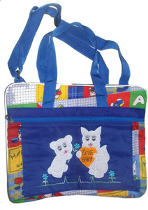 Glitter love tag Messenger Diaper Bag