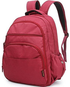 T-Bags Mommy And Baby Red Backpack Diaper Bag