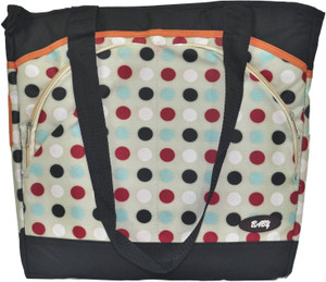 Babysid Collections Nappy Bag- Polka- L- 35cm, W- 13cm, H-34cm Hand Shoulder Bag