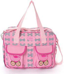 Stuff Jam Diaper With Gray Bows Nursery Bag