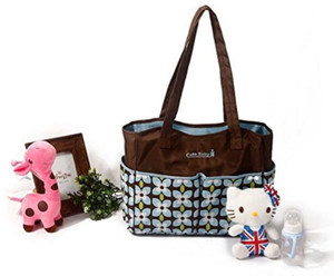 Baby Bucket Flower Print Diaper Bag