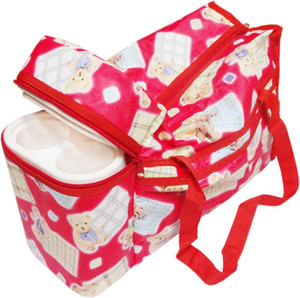 Ole Baby Premium Multi Purpose Teddy Bear Print with Warmer Tote Diaper Bag