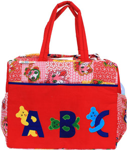 Ole Baby Big Amazing Striped Cotton Smart Organizer Best Material 100% Cotton, Multi-function Tote Diaper Bag