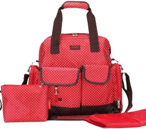 Baby Bucket Large Dots Tote Backpack Shoulder Bag 3 Carrying Ways High Qulity Diaper Bag