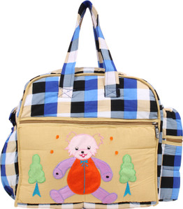 GoAppuGo Blue Checks Mother Baby Small diaper bag