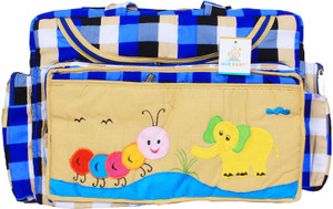Ole Baby Big Amazing Striped Smart Organizer Best Material 100% Cotton Tote Diaper Bag