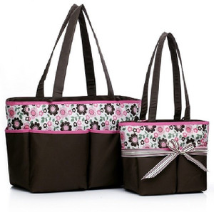 Baby Grow Colorland Amber Tote Changing prunus Mum Flower Diaper Bag