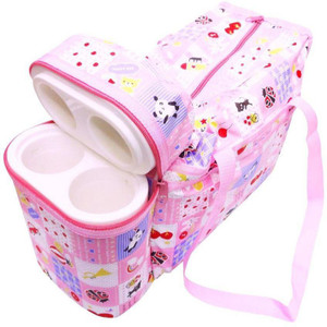 N&M Premium Multi Purpose Toy Checks Print with Warmer Tote Diaper Bag