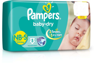 Pampers Baby Dry Diaper Small Up To 8 Kg 5 Pack Of 2 S