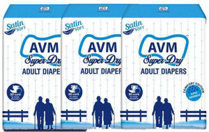 Avm Super Dry Adult Diapers Regular - M