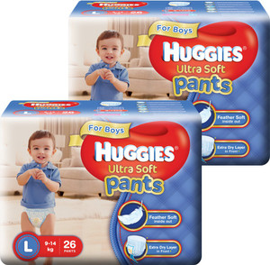 Huggies Ultra Soft Pants Combo - L