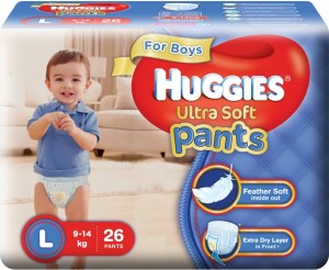 Huggies Ultra Soft Pants - L
