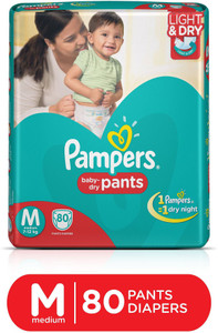 Pampers Pants Diapers Medium Size 80 pc Pack - M