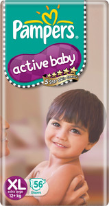 Pampers Active Baby Diapers Taped Extra Large Size