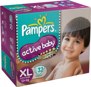 Pampers active baby xl 56 hot sale