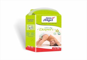 Little Angel Extra Dry Diapers combo of 3 - M