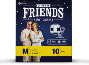Friends Overnight Diaper 16 Hours Protection - M