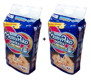MamyPoko EXTRA ABSORB PANT STYLE DIAPERS ( SET OF 02 PACKS OF 42 PCs ) - XL