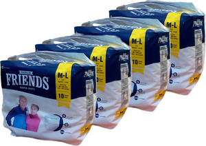 Friends PULL UPS / PANT STYLE DIAPERS SET OF 4 PACKS - M