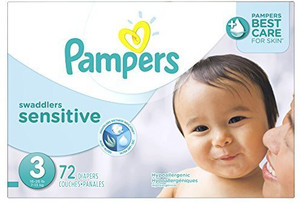 Pampers Swaddlers Sensitive Diapers - S