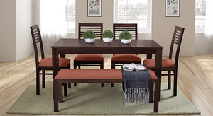 Urban Ladder Oribi Upholstered Solid Wood Dining Chair