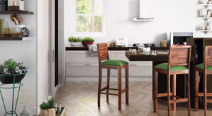 Urban Ladder Oribi Bar Solid Wood Dining Chair