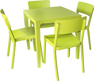 cello plastic 4 seater dining set