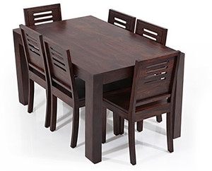 Urban Ladder Arabia - Capra Solid Wood 6 Seater Dining Set