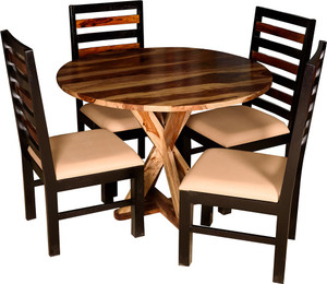 Handiana Solid Wood 4 Seater Dining Set