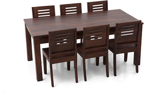Urban Ladder Arabia XL - Capra Solid Wood 6 Seater Dining Set