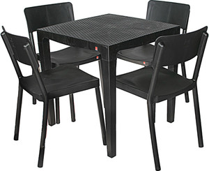 cello plastic 4 seater dining set