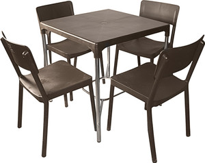 cello plastic 4 seater dining set