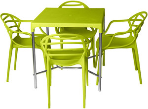 cello plastic 4 seater dining set