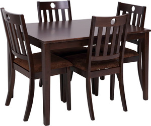 Evok Canton Solid Wood 4 Seater Dining Set