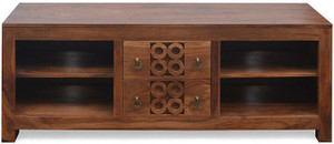@home by Nilkamal Annulus Solid Wood TV Entertainment Unit