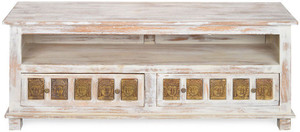 @home by Nilkamal Buddha Solid Wood TV Entertainment Unit