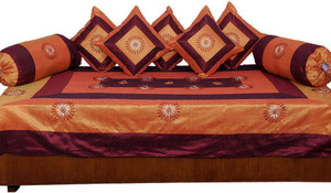 LITTLE INDIA Silk Floral Diwan Set Buy LITTLE INDIA Silk Floral