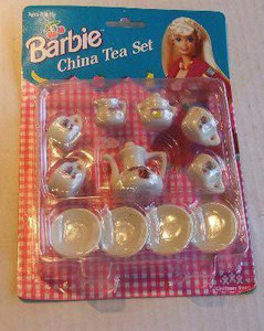 Barbie china tea set 1992 clearance