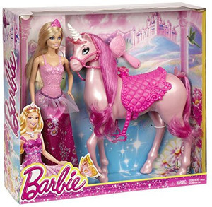 Barbie princess doll and regal unicorn 2025
