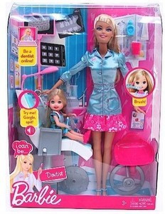 Barbie dentist doll & playset sales