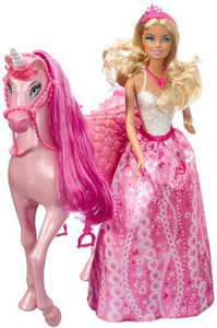 Barbie princess clearance doll with unicorn