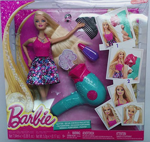 BARBIE Hair Tastic Glitter Blow Dryer Hair Tastic Glitter Blow