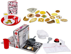 MELISSA DOUG Order Up Diner Play Set Play Food Set Order Up