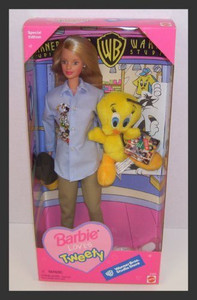 MATTEL Warner Brothers Studio Store Barbie Loves Tweety Bird