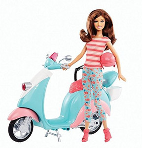 Barbie store moped scooter